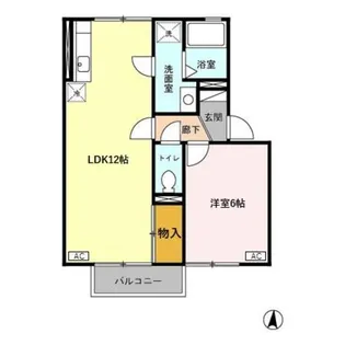 ロイヤルあけぼの A【1階】の間取り