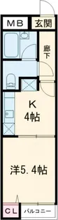 ビッグ武蔵野ひばりヶ丘55期【3階】の間取り