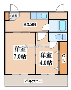 枚岡グリーンヒルズ【1階】の間取り