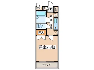 荒川マンション【2階】の間取り