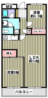 レジデンス永山【4階】の間取り