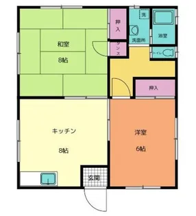 大津ハウス【2階】の間取り