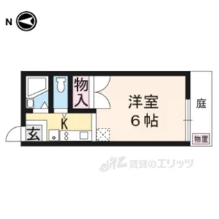 ハイツタウン聖護院【1階】の間取り