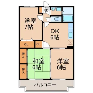 SUN・I B棟【1階】の間取り