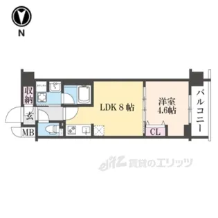 ベラジオ雅び東寺WEST【5階】の間取り