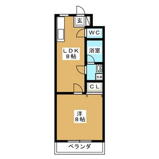 シャトル明原【2階】の間取り