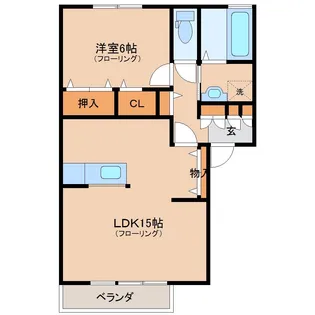 パークハイム A棟【2階】の間取り