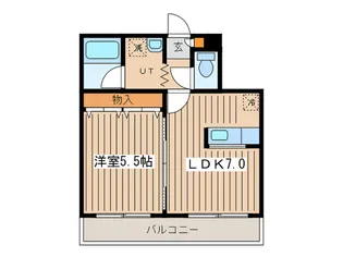 ルワズィ-ル天神山【1階】の間取り
