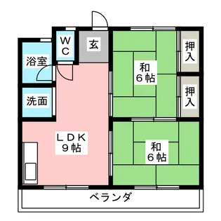 牧野ハイツ【2階】の間取り