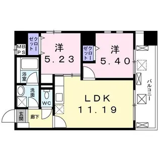 コンフォルト南葛西【7階】の間取り