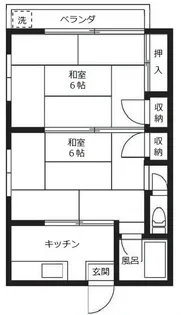 第2清孝荘【1階】の間取り