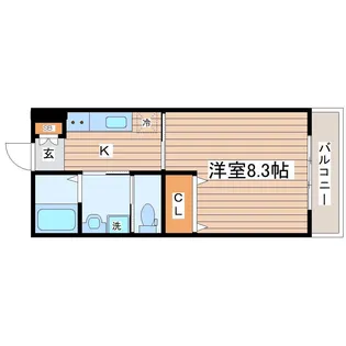 サニーヒル北山【1階】の間取り