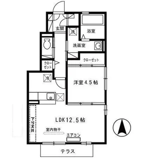 チェリーフィールズ【1階】の間取り