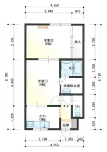 東任田町 ホクエイハイツ【1階】の間取り