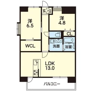 ライズ平成けやき通りIII【4階】の間取り