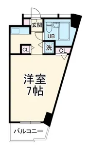 エトワール北梅田【7階】の間取り