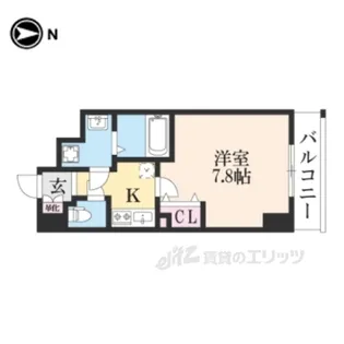 アドバンス京都デタンデュ【8階】の間取り