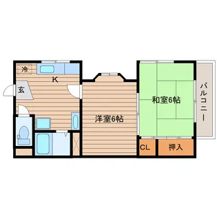 アーバンハイツK【2階】の間取り