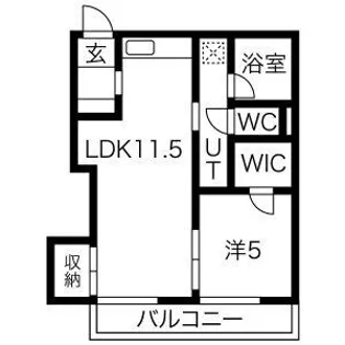 クイール加納【4階】の間取り