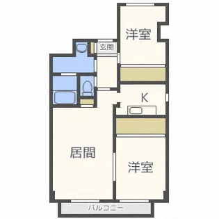 コンフォース杜【4階】の間取り