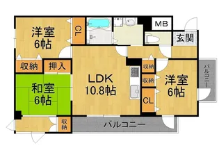 アンルーヴ【2階】の間取り