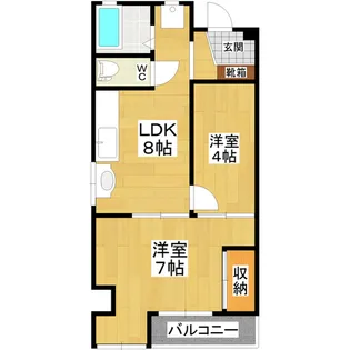 フラーンジュ【4階】の間取り