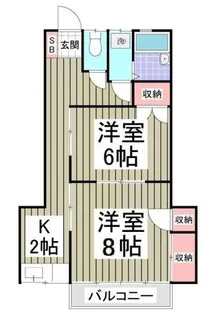 谷口コーポ【2階】の間取り
