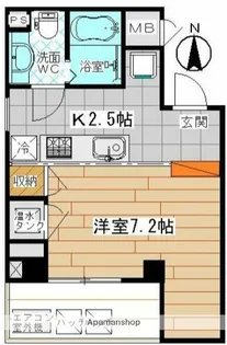 南青山STUDIO FLAT【3階】の間取り