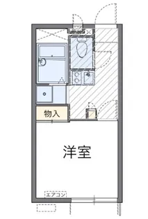 レオパレススペーシア東池袋【1階】の間取り