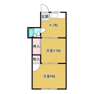 ネスト本塩【2階】の間取り