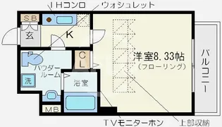 セレニテ難波西【4階】の間取り