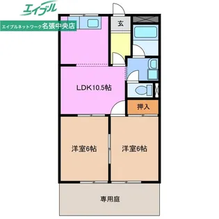 エルシャトー鴻之台【1階】の間取り