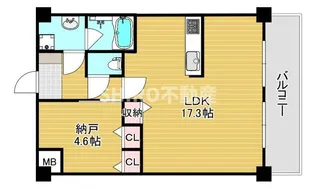 エクシアテラス梅田【7階】の間取り