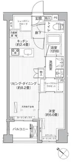 シティカレント目黒学芸大学【2階】の間取り