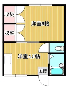 サンシティ三浦【1階】の間取り