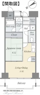 ヴィラ北軽井沢エルウィング【4階】の間取り