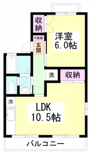 コーポ小倉【1階】の間取り