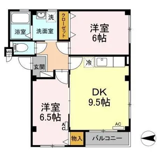 プリムヴェール【2階】の間取り