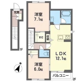シャーメゾンアンクレール【1階】の間取り
