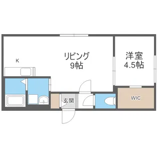 HERO YAMAHANA1【4階】の間取り
