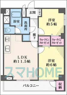 子安台第二ビル【7階】の間取り