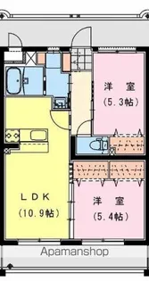 ヴィレッジサイドB【2階】の間取り