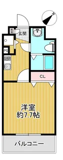 アソシアグロッツォ博多セントラルタワー【7階】の間取り