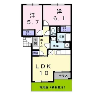 プリムローズ【1階】の間取り