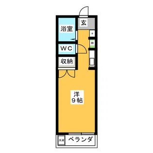 グリーンハイツ唐山【1階】の間取り