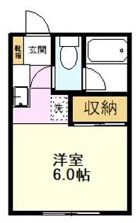 ハイツ岡【2階】の間取り