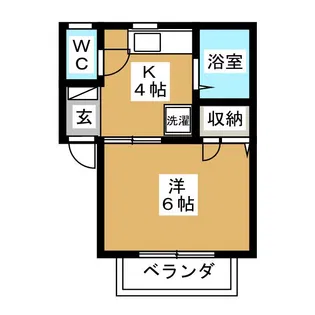 サマックスグレシャス【1階】の間取り