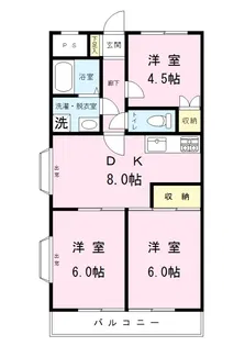 川辺マンション【2階】の間取り