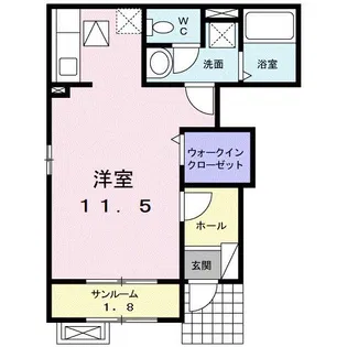 ヴィラ シャコンヌ【1階】の間取り