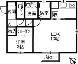 プレミールII【1階】の間取り